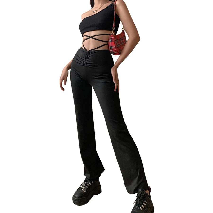 P1737678 Autumn Skinny Bandage Straight Hollow Out 2021 New Arrivals Pencil Pants Women Trousers
P1737678 Autumn Skinny Bandage Straight Hollow Out 2021 New Arrivals Pencil Pants Women Trousers