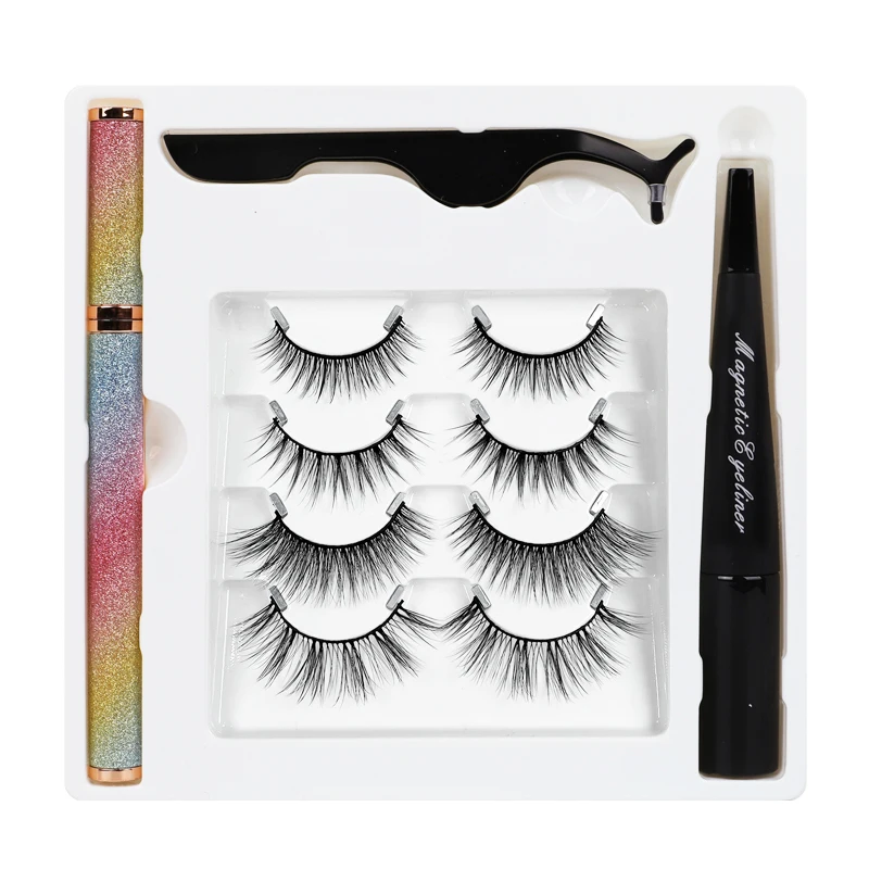 4 Pairs 3D Magnetic False Eyelashes Vendor Magnetic Eyelashes With Liquid Eyeliner Water Activated Eyeliner, Natural black
4 Pairs 3D Magnetic False Eyelashes Vendor Magnetic Eyelashes With Liquid Eyeliner Water Activated Eyeliner, Natural black