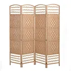 6 Colour 6 Screen Partition 6 Panels Natural Colour Cheap Room Divider Folding Indoor Screens Partitions