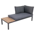 Modern Outdoor Furniture 3pcs Aluminum Poly wood Corner Sofa Set