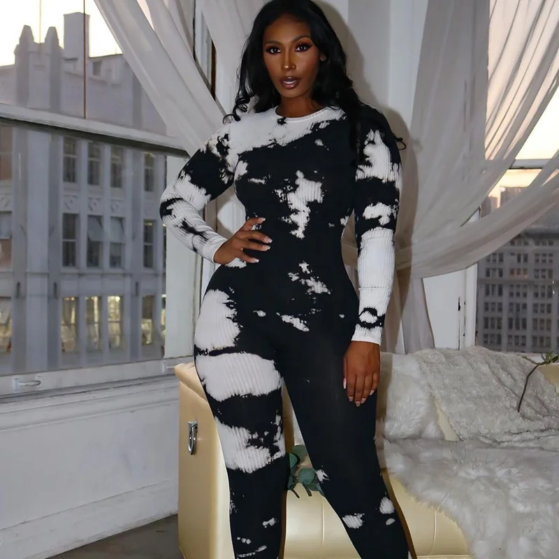 Black-White Print Women Junpsuit 2021 NEW Arrival Long Sleeve Zipper Skinny Overalls Fashion Sportwear
Black-White Print Women Junpsuit 2021 NEW Arrival Long Sleeve Zipper Skinny Overalls Fashion Sportwear