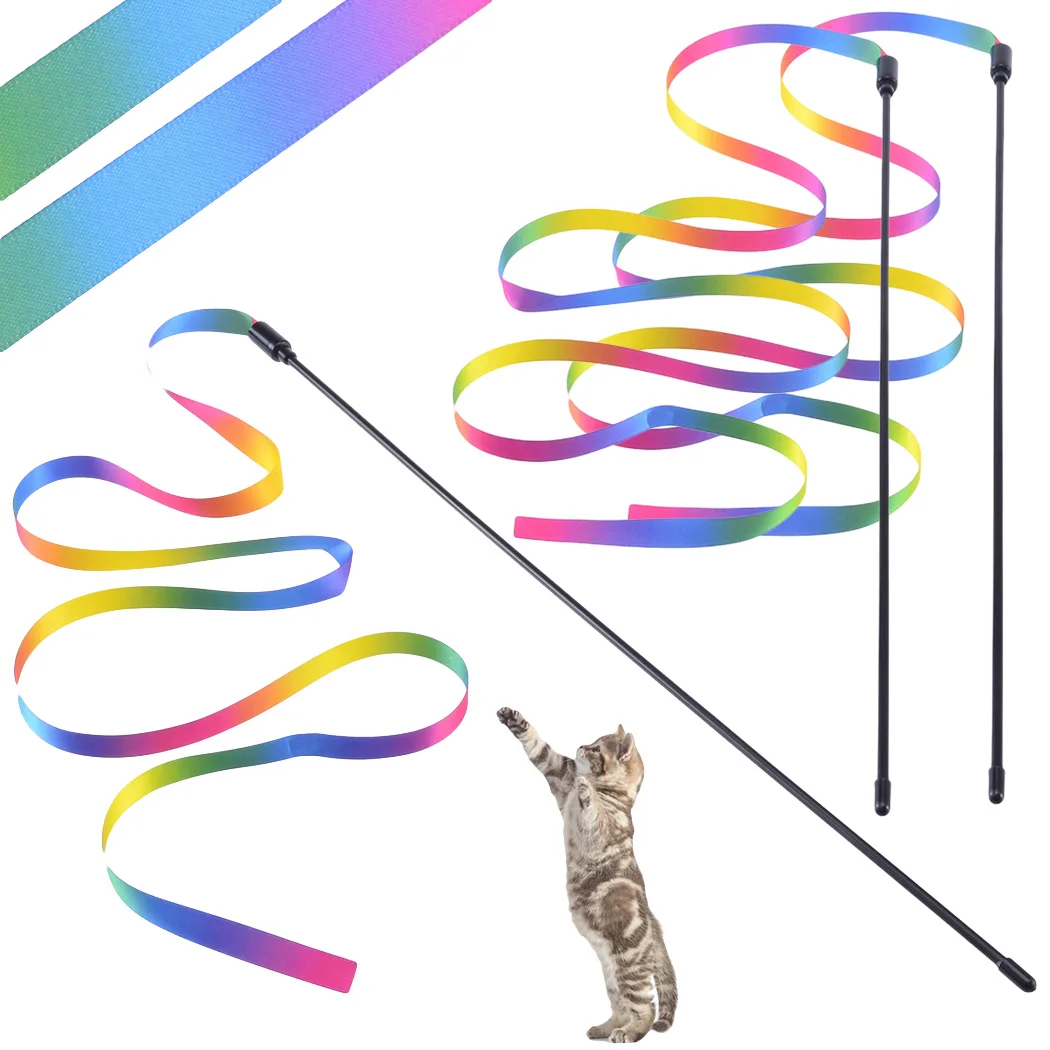 Cat Toys Cute Funny Colorful Rod Teaser Wand Plastic Pet Toys For Cats Interactive Stick Cat Supplies
Cat Toys Cute Funny Colorful Rod Teaser Wand Plastic Pet Toys For Cats Interactive Stick Cat Supplies