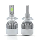 Manufacturers direct car led headlights C6 H7 ice blue ultra-bright focusing lamp far and near light refit lamp 12V bulb