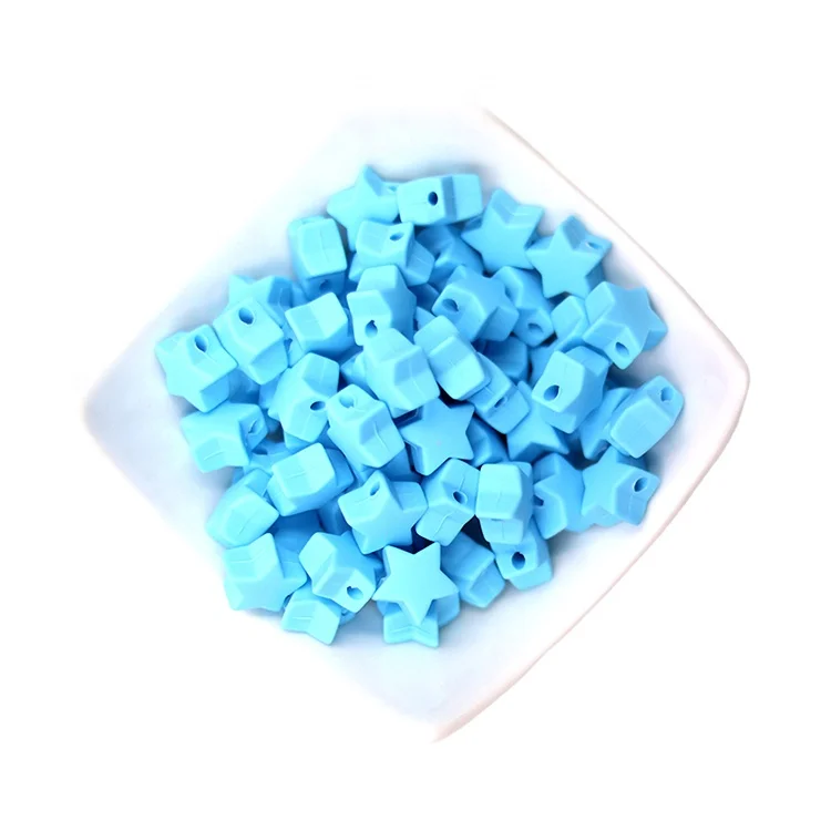 Factory Supply Natural Rubber Silicone Little Star Beads For Necklace Wholesale, Mixed colors
Factory Supply Natural Rubber Silicone Little Star Beads For Necklace Wholesale, Mixed colors