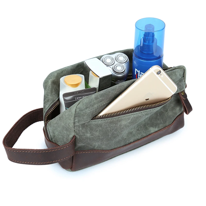 Wholesale Custom Logo Large Capacity Trendy Waterproof Travel Waxed Canvas Wash Toiletry Makeup Bag Cosmetic Bags For Men
Wholesale Custom Logo Large Capacity Trendy Waterproof Travel Waxed Canvas Wash Toiletry Makeup Bag Cosmetic Bags For Men