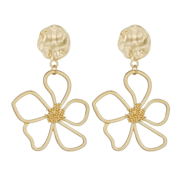 Exquisite Hollow Design Gold Plated Hawaiian Flower Earring Jewelry Stainless Steel Geometric Flower Drop Earrings, Picture
Exquisite Hollow Design Gold Plated Hawaiian Flower Earring Jewelry Stainless Steel Geometric Flower Drop Earrings, Picture