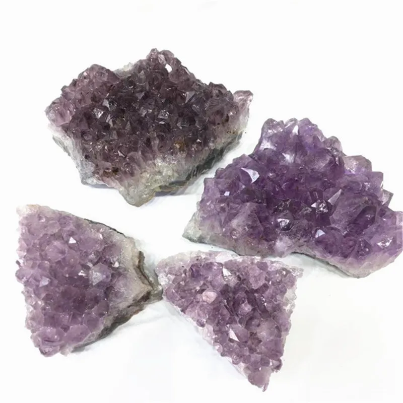 

Wholesale natural carved purple amethyst cluster crystals healing stones for home decorations
