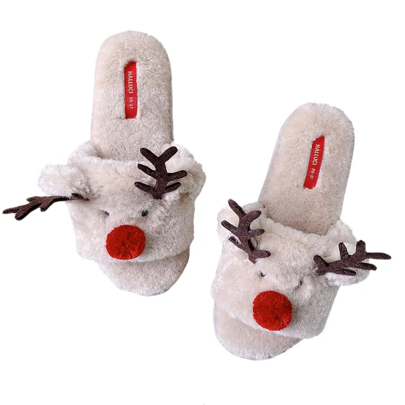 halluci rabbit fuzzy women indoor plush slippers reindeer home fur christmas slippers for ladies
halluci rabbit fuzzy women indoor plush slippers reindeer home fur christmas slippers for ladies