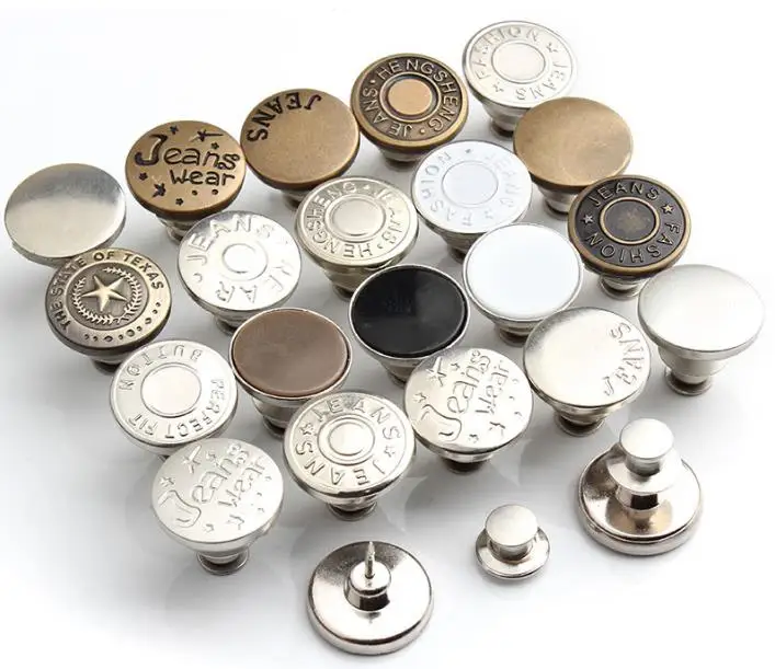 Wholesale Easy To Use And No need Tools Button Jeans Accessories Denim Buckle Jeans Button, Colours
Wholesale Easy To Use And No need Tools Button Jeans Accessories Denim Buckle Jeans Button, Colours