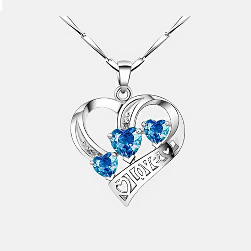Women Silver Color Necklace Embellished with Crystal from Necklace Angel Wings Heart Pendant Valentines Gift
Women Silver Color Necklace Embellished with Crystal from Necklace Angel Wings Heart Pendant Valentines Gift