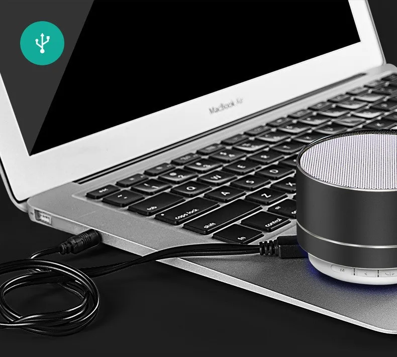 Factory price bluetooth speaker Wireless Mini Portable Speaker with led light - ANKUX.COM