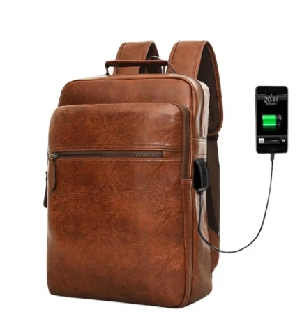 Fashion Laptop Men Backpack Large Capacity Travel Man Bag with USB Charging Backpacks PU Leather School College Waterproof
Fashion Laptop Men Backpack Large Capacity Travel Man Bag with USB Charging Backpacks PU Leather School College Waterproof