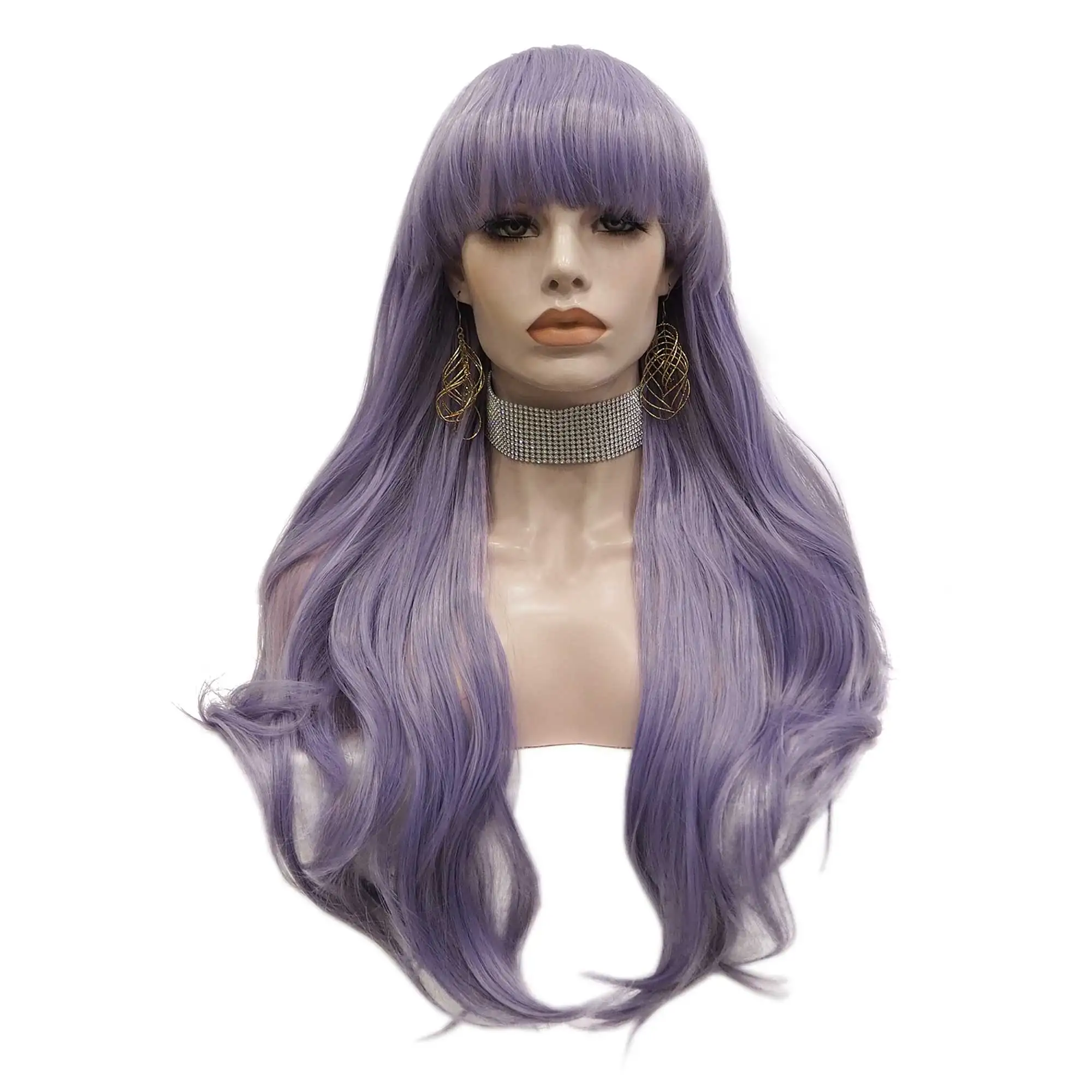 Celebrity Cheapest Synthetic Bang Wig Purple Color Futura High Temperature Cosplay Synthetic Hair Wigs, Shown
Celebrity Cheapest Synthetic Bang Wig Purple Color Futura High Temperature Cosplay Synthetic Hair Wigs, Shown