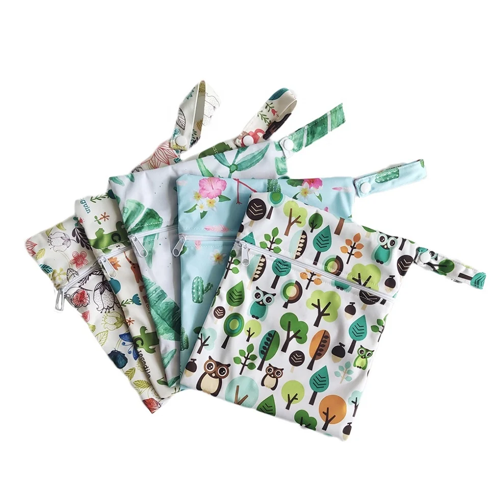 Zero waste waterproof cute OEM print two pocket reusable diaper wet bag , fashion mummy diaper mom bag for outdoor travel, Customized colors
Zero waste waterproof cute OEM print two pocket reusable diaper wet bag , fashion mummy diaper mom bag for outdoor travel, Customized colors