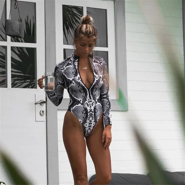 Fashion Snake Printed Classic High Waist Summer Beach Swimsuits Women Bathing One Piece Swimsuit Women
Fashion Snake Printed Classic High Waist Summer Beach Swimsuits Women Bathing One Piece Swimsuit Women