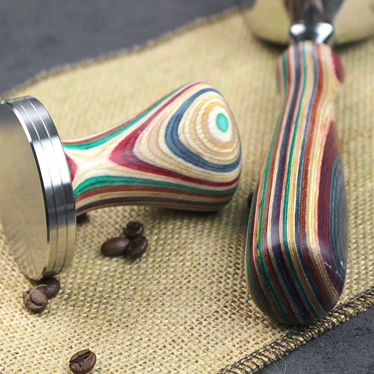 High quality 58mm Espresso Coffee Bottomless Portafilter coffee tamper colorful handle
High quality 58mm Espresso Coffee Bottomless Portafilter coffee tamper colorful handle