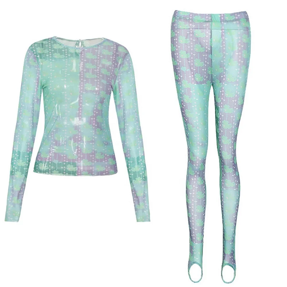 Hot Printing Sports Fitness Wear Leggings Yoga Two Piece Sets Sportswear Workout Seamless Long Sleeve Plus Size Women Yoga Set, Green
Hot Printing Sports Fitness Wear Leggings Yoga Two Piece Sets Sportswear Workout Seamless Long Sleeve Plus Size Women Yoga Set, Green