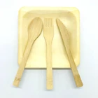 Eco-Friendly Compostable Bamboo Disposable Cutlery Bamboo Spoon Fork Knife