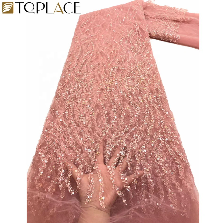 Nigerian Lace Fabric Pink Color 2021 Embroidery African French Tulle Lace With Sequins and Beads For Women Dress, Peach,navy blue,silver,royal blue,gold,red,black
Nigerian Lace Fabric Pink Color 2021 Embroidery African French Tulle Lace With Sequins and Beads For Women Dress, Peach,navy blue,silver,royal blue,gold,red,black