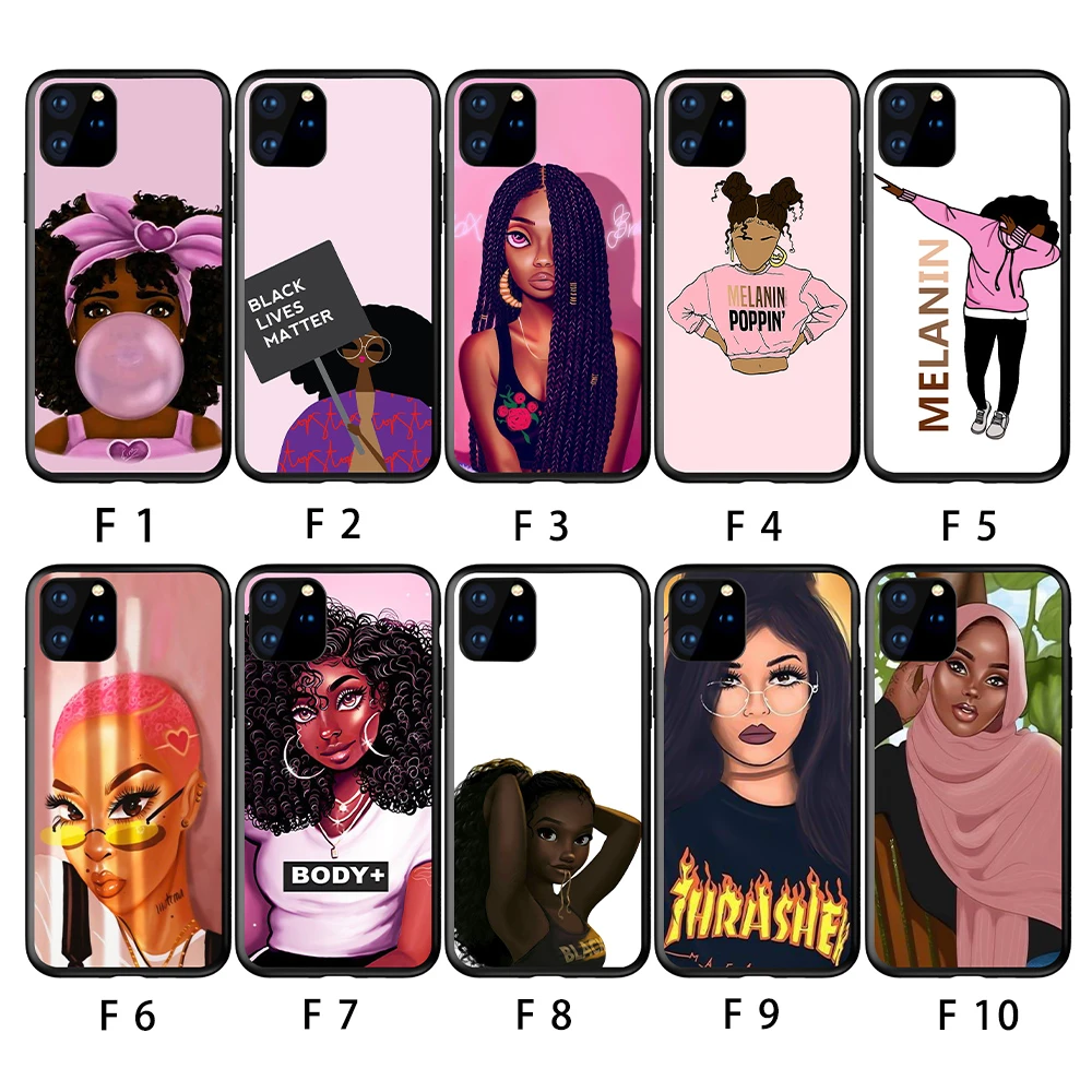 African melanin girl women Soft cell Phone Case For iPhone 13 pro max, Picture
African melanin girl women Soft cell Phone Case For iPhone 13 pro max, Picture