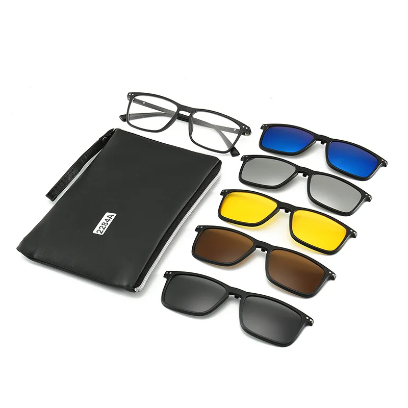 5 in 1 sunglasses magnetic lente clip on sunglasses blue light TAC Polarized sun glasses
5 in 1 sunglasses magnetic lente clip on sunglasses blue light TAC Polarized sun glasses