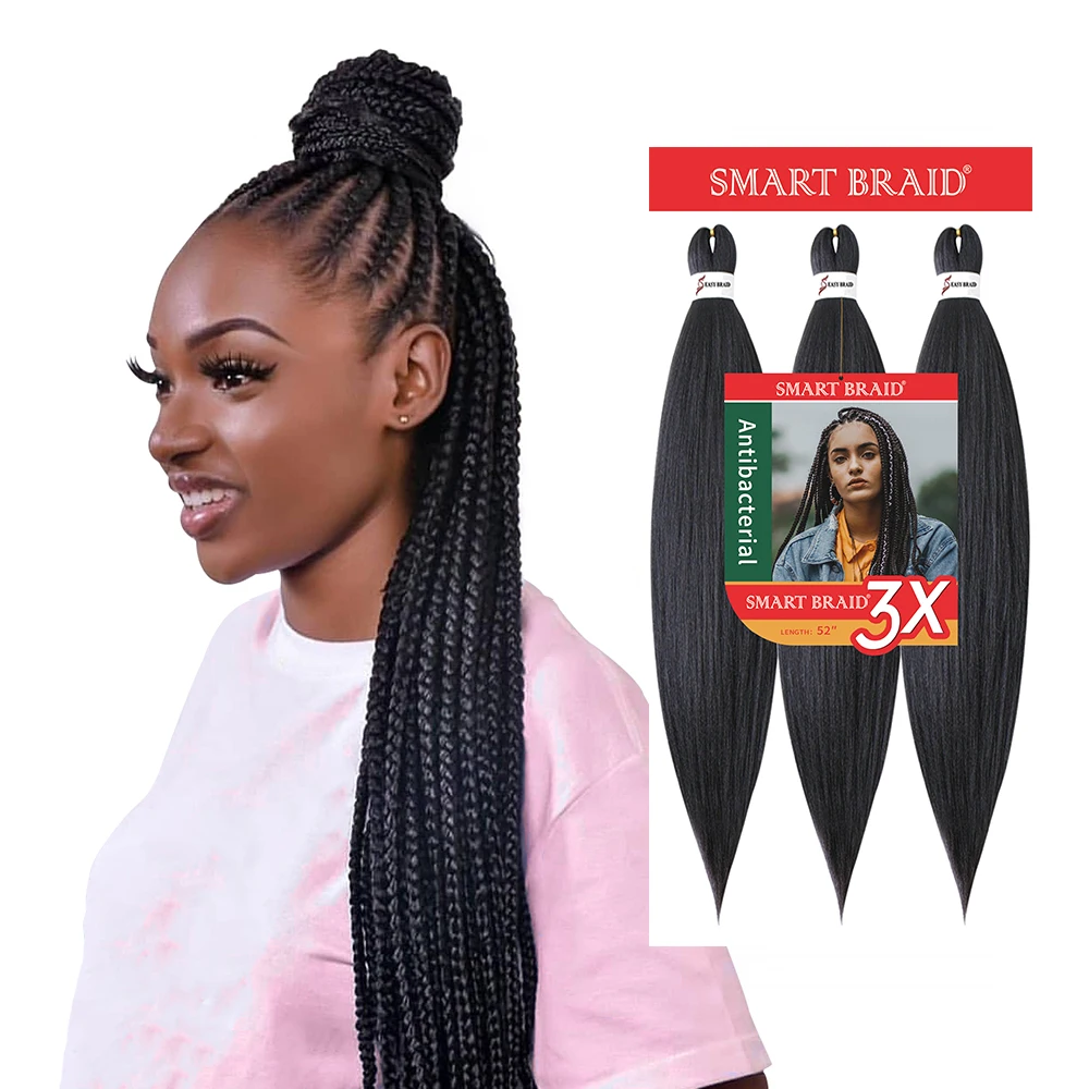 Synthetic Pre Stretched Braiding Hair For Wholesale Best Cheap anti Bacteria braid Hair Synthetic Hair Easy Braid
Synthetic Pre Stretched Braiding Hair For Wholesale Best Cheap anti Bacteria braid Hair Synthetic Hair Easy Braid