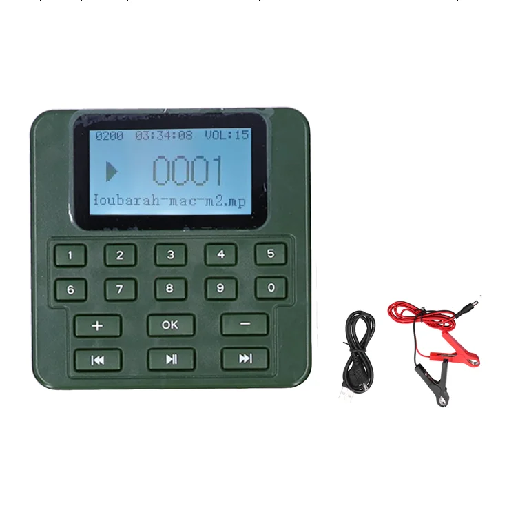 Hot Sale High Quality Camouflage Bird Mp3 for Hunting with 100W 200db Speaker BK1528, Camo/green
Hot Sale High Quality Camouflage Bird Mp3 for Hunting with 100W 200db Speaker BK1528, Camo/green
