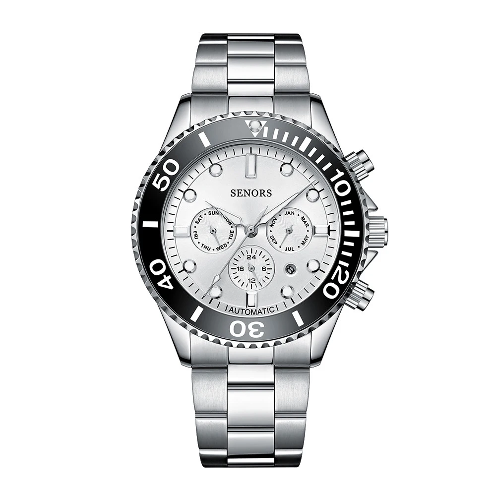 Modern Fashion Men Wristwatch Stainless Steel 30m Waterproof Automatic Mechanical Watches
Modern Fashion Men Wristwatch Stainless Steel 30m Waterproof Automatic Mechanical Watches
