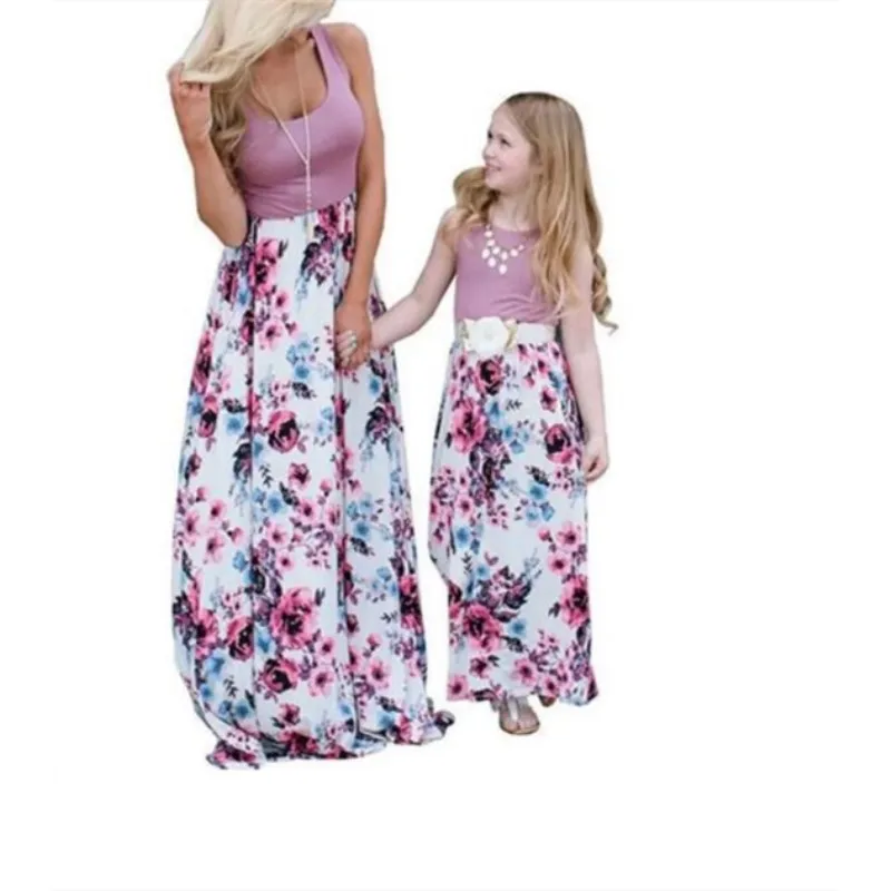 Mother Daughter Dresses Outfits Sleeveless Long Dress Mom And Daughter Dress Girls Matching Family Clothes, Customized
Mother Daughter Dresses Outfits Sleeveless Long Dress Mom And Daughter Dress Girls Matching Family Clothes, Customized