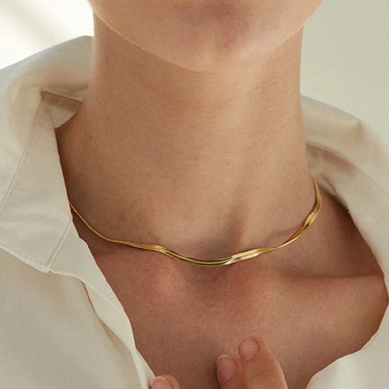 2020 Light luxury necklace 316L stainless steel fashion ladies necklace necklace women, Gold/silver
2020 Light luxury necklace 316L stainless steel fashion ladies necklace necklace women, Gold/silver