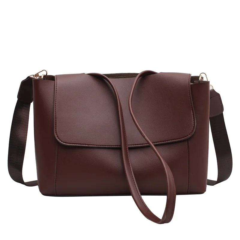 2021 New Fashion Wide Solid Color women Shoulder Handbags Ladies Simple PU Leather Large Capacity Pure Color Flap Crossbody Bags
2021 New Fashion Wide Solid Color women Shoulder Handbags Ladies Simple PU Leather Large Capacity Pure Color Flap Crossbody Bags