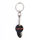 Custom metal coin keychain trolley token key chains