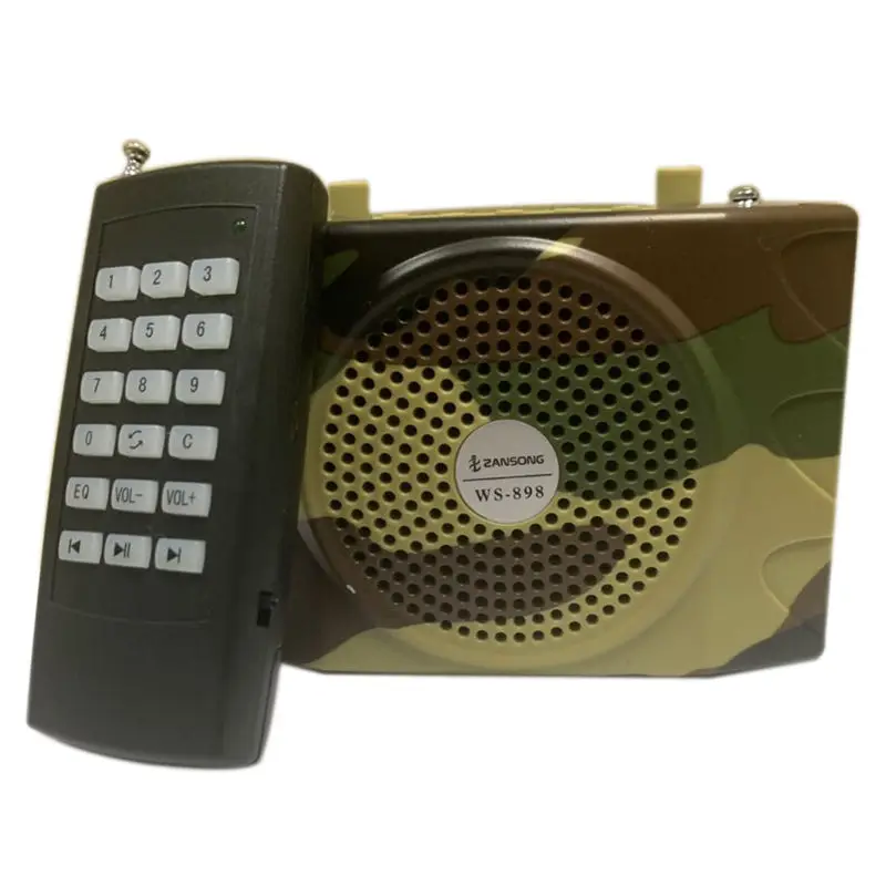 Bird Caller WS898 with Wireless Remote Control Outdoor Camouflage Hunting Portable Amplifier Speaker Support USB/TF/FM
Bird Caller WS898 with Wireless Remote Control Outdoor Camouflage Hunting Portable Amplifier Speaker Support USB/TF/FM