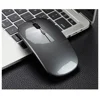 Dual Mode Mouse Bluetooth and 2.4G Wireless Optical Silent Mouse Mute Click with Rechargeable Battery