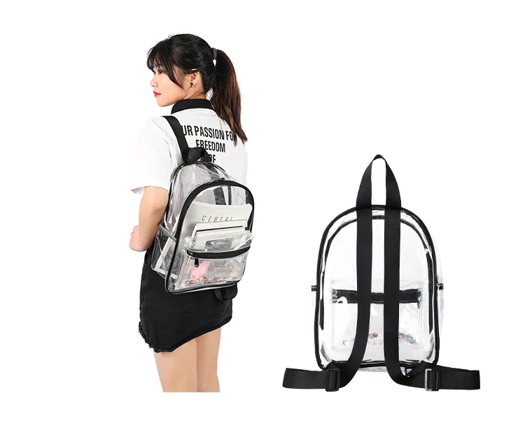 Large Clear Transparent Backpack See Through PVC Outdoor School Bag, Customized color
Large Clear Transparent Backpack See Through PVC Outdoor School Bag, Customized color
