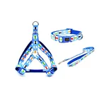 transfer printing three-piece pull strap quick fastening braces dog leash