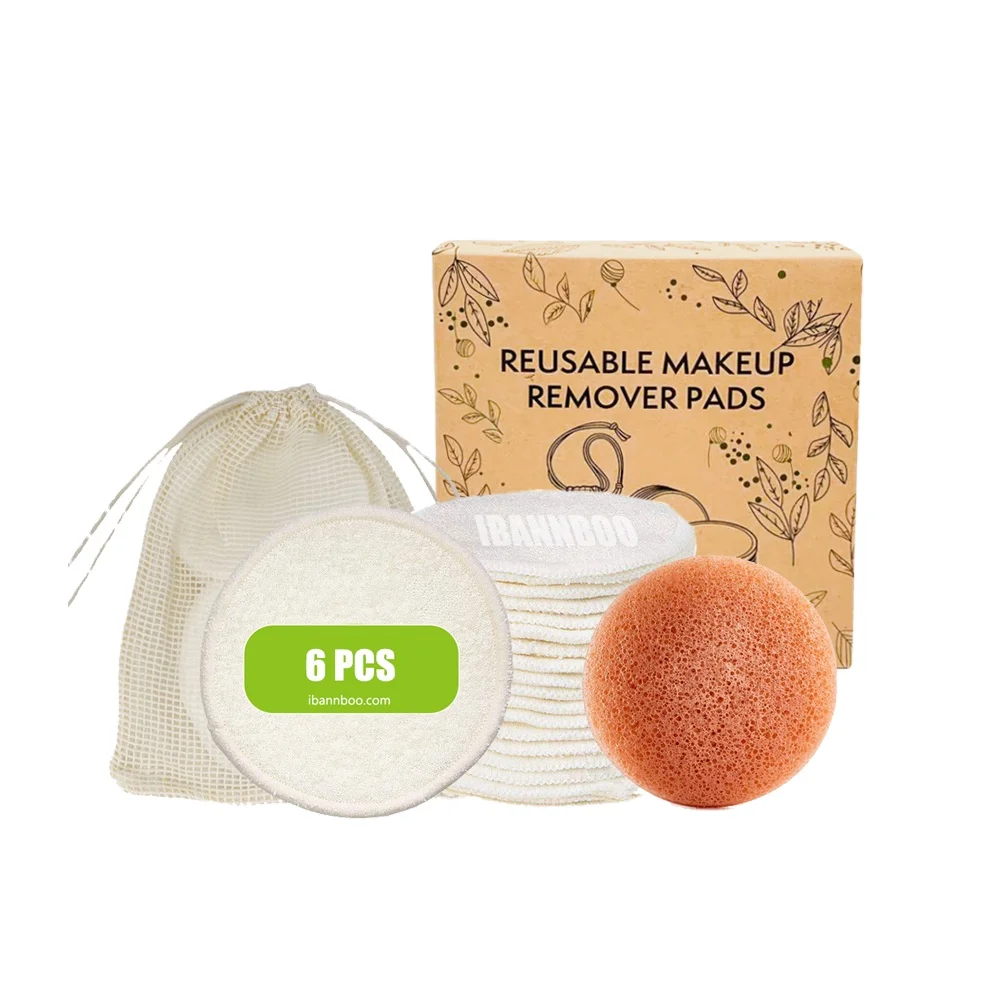In Stock 6 pack Reusable Make up Pad Face Zero Waste bamboo makeup remover pads, Custom color
In Stock 6 pack Reusable Make up Pad Face Zero Waste bamboo makeup remover pads, Custom color