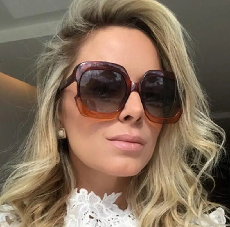 WIIPU New large frame Gradient sunglasses woman square brand designer shades vintage sunglasses driving glasses UV Women ins
WIIPU New large frame Gradient sunglasses woman square brand designer shades vintage sunglasses driving glasses UV Women ins