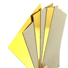 Laminated grey back board gold foil paper metallic paperboard