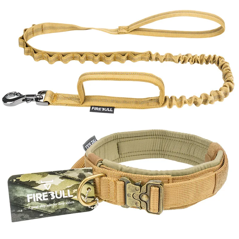 

Wholesale Nylon Quick Release Leads Rope Army Tactical Military Pet Dog Training Collar Pet Training Leash, As pictures