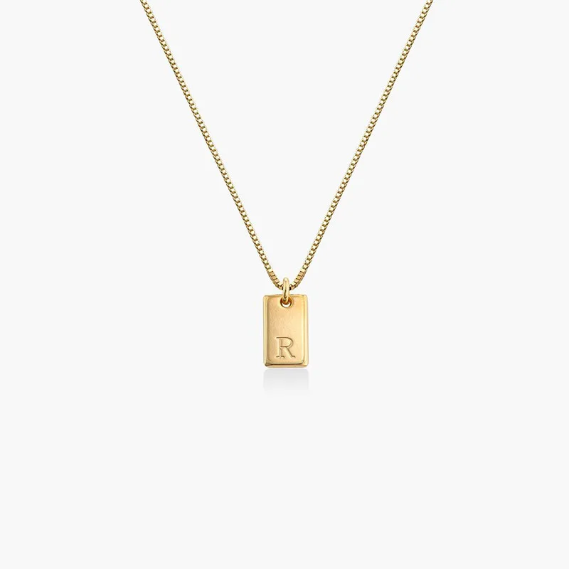 Best Selling Waterproof 18k Gold Plated Square Letter Pendant Box Chain Stainless Steel Necklaces Fashion Jewelry
Best Selling Waterproof 18k Gold Plated Square Letter Pendant Box Chain Stainless Steel Necklaces Fashion Jewelry