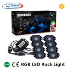Led Rock Light Lights Led Car Light Car Led Multicolor Rock Light 4 8 Pods With Bluetooth Control RGB Decoration Undercar Lamp For Truck Boat Yacht Neon Lights Kit
