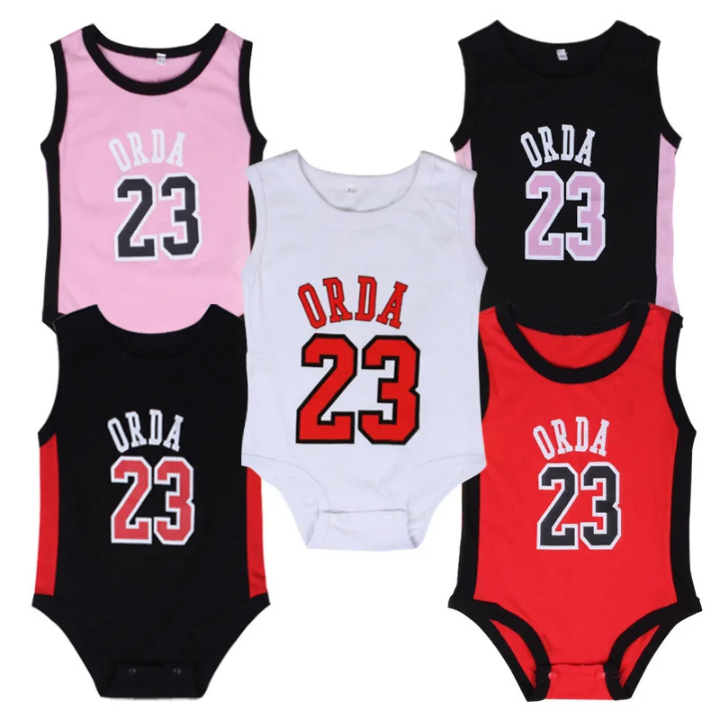 Boys Sweatshirt Romper Baby Jersey Romper Occident Summer Style Sleeveless Vest Number Letter Pattern Basketball Sports Clothes, Picture shows
Boys Sweatshirt Romper Baby Jersey Romper Occident Summer Style Sleeveless Vest Number Letter Pattern Basketball Sports Clothes, Picture shows