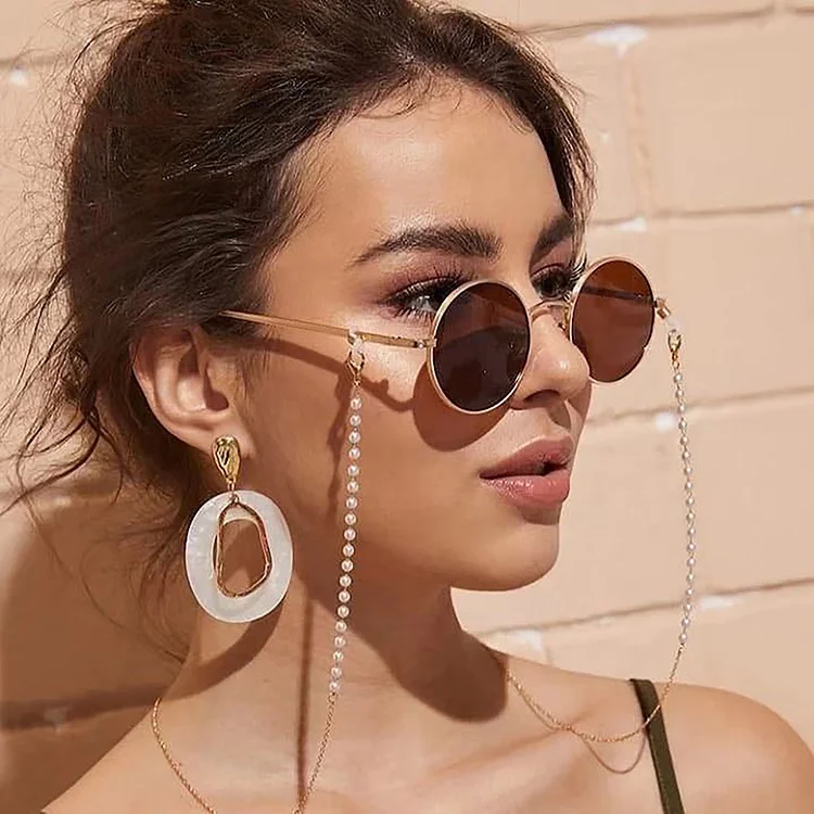 2021 Fashion Glasses Chain for Women Metal Sunglasses Cords Pearl Beaded Eyeglass chain, Picture
2021 Fashion Glasses Chain for Women Metal Sunglasses Cords Pearl Beaded Eyeglass chain, Picture