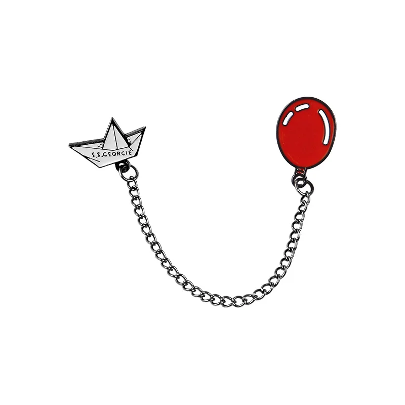 2020 Paper Boat Red Balloon Enamel Pin Chain Style Badge Brooch Denim Jean Clothes Fashion Toy Jewelry Gift Brooch, Golden
2020 Paper Boat Red Balloon Enamel Pin Chain Style Badge Brooch Denim Jean Clothes Fashion Toy Jewelry Gift Brooch, Golden