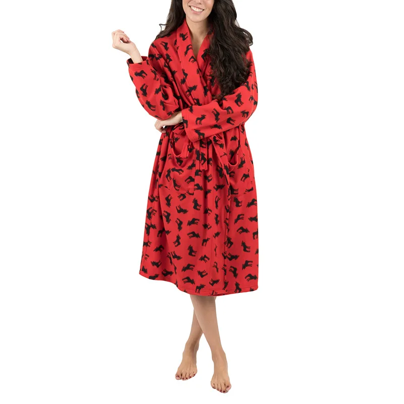 2020 Fashion Woman Custom Red Colour Nighty 100% Polyester Robe 
2020 Fashion Woman Custom Red Colour Nighty 100% Polyester Robe