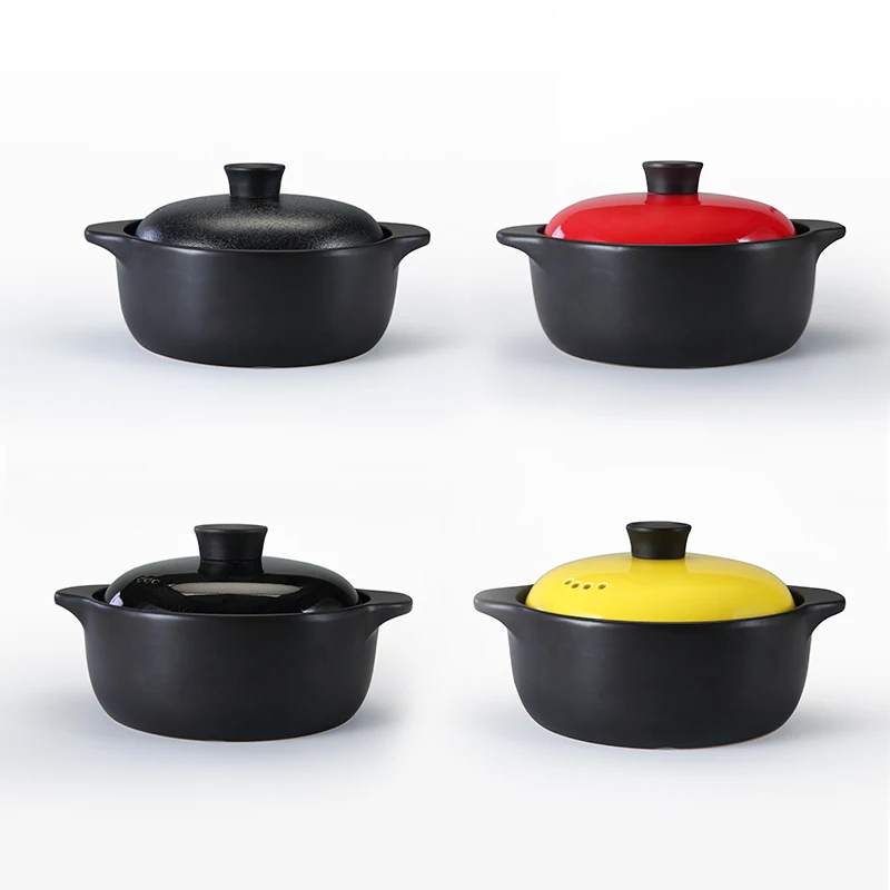 WEIYE MOQ 2PCS 11.5 inch ceramic Cookware Cooking Soup Pot Ceramic pot for kitchen, Matte black/polished black/red/yellow
WEIYE MOQ 2PCS 11.5 inch ceramic Cookware Cooking Soup Pot Ceramic pot for kitchen, Matte black/polished black/red/yellow