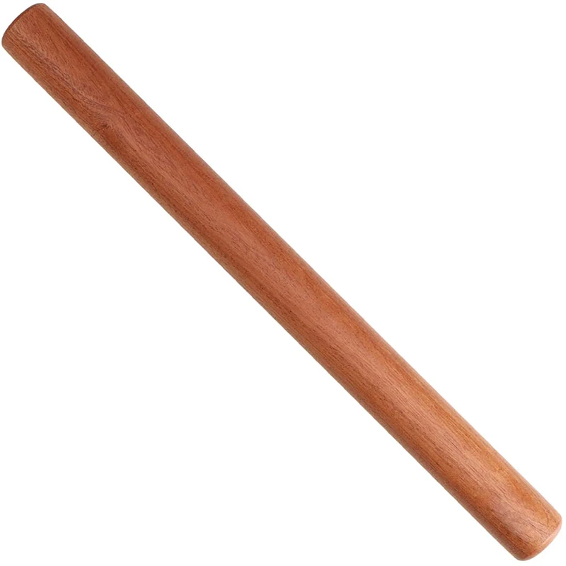 

Wooden Non-Stick Decorative Sapele Wood French Rolling Pins for Baking Pie Crust Cookie Pastry Pizza Dough, Natural