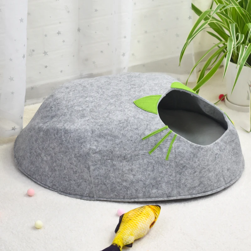 Premium smart Bed Cat Plush House Eco friendly China Wholesales container house Felt cat Cave, Light grey, black or customized
Premium smart Bed Cat Plush House Eco friendly China Wholesales container house Felt cat Cave, Light grey, black or customized