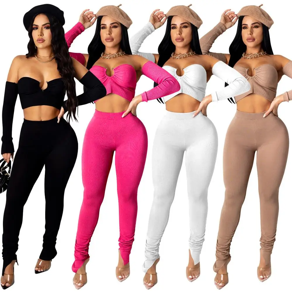 MD-20120919 Two Piece sexy Suit Stacke Pants Long Sleeve Fall Sets For Girls Two Piece Fall Sets Women Women Joggers Suits Set
MD-20120919 Two Piece sexy Suit Stacke Pants Long Sleeve Fall Sets For Girls Two Piece Fall Sets Women Women Joggers Suits Set